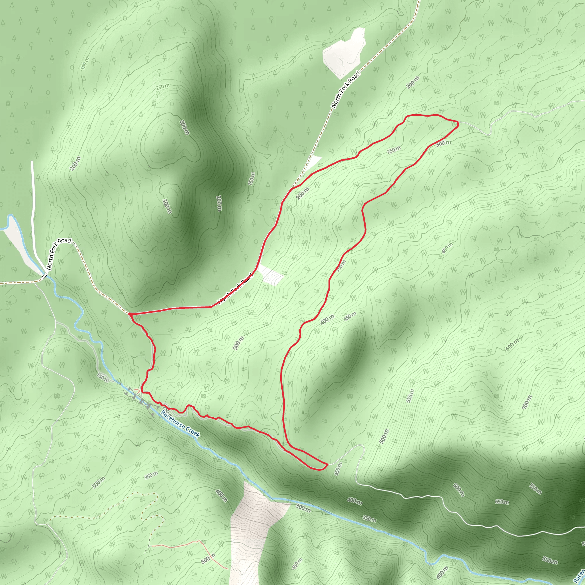 Racehorse Creek Loop mobile static map