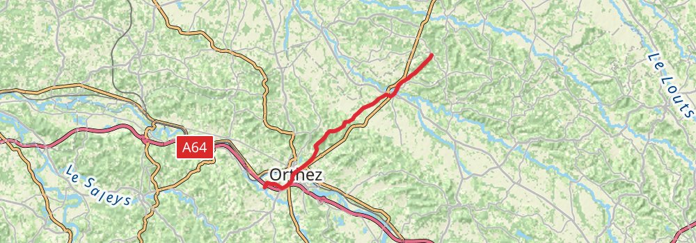 Camino Perl-Saint Jean Pied de Port via Vézelay stage 65 Map