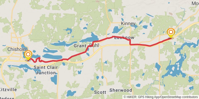 North Country Trail - Minnesota stage 28 Map