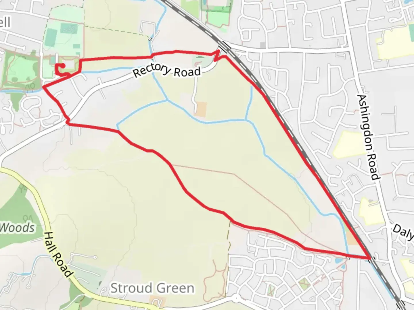 An image depicting the trail Hawkwell Country Park and its surrounding area.