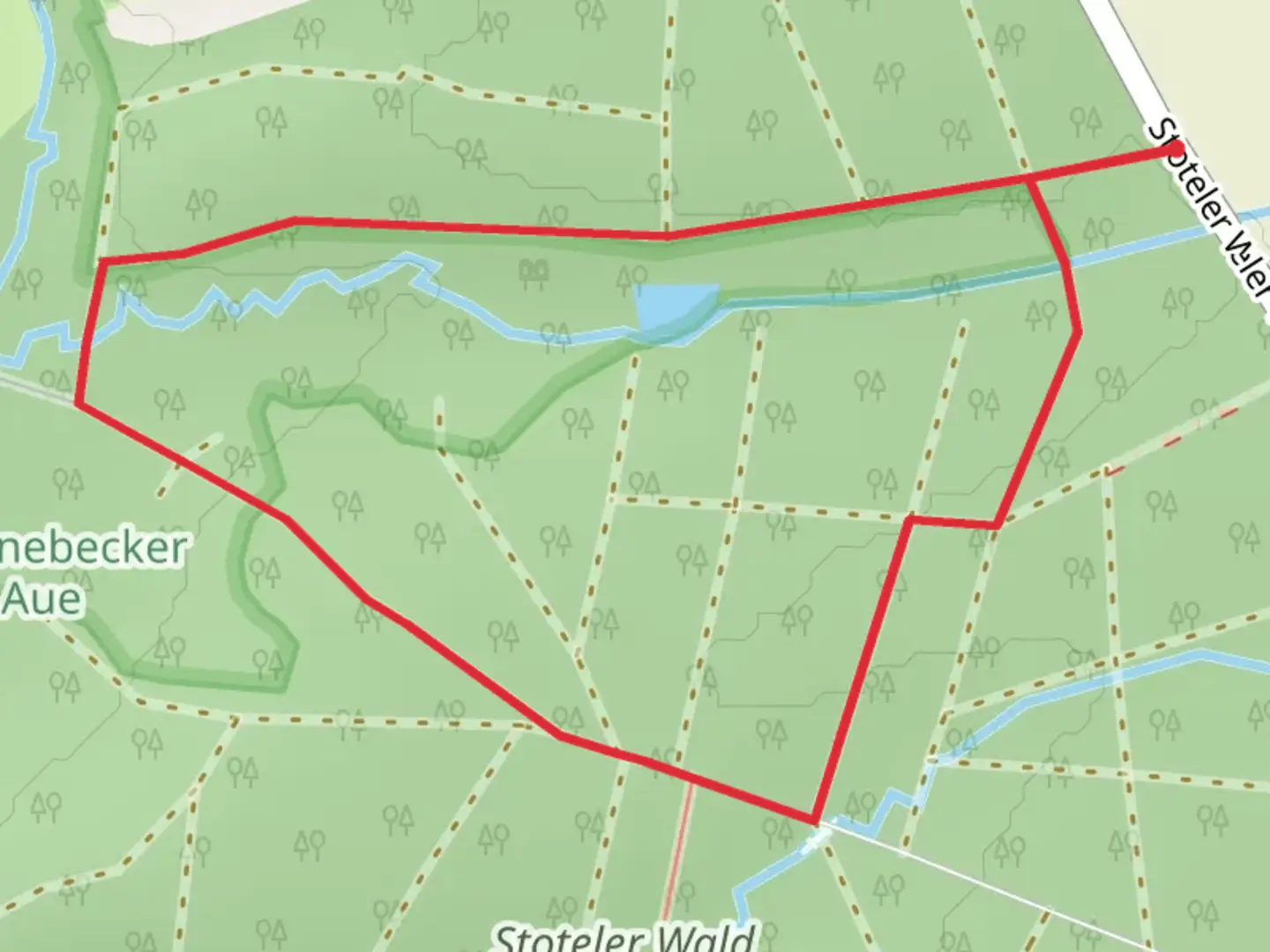 An image depicting the trail Auf der Helle Loop and its surrounding area.