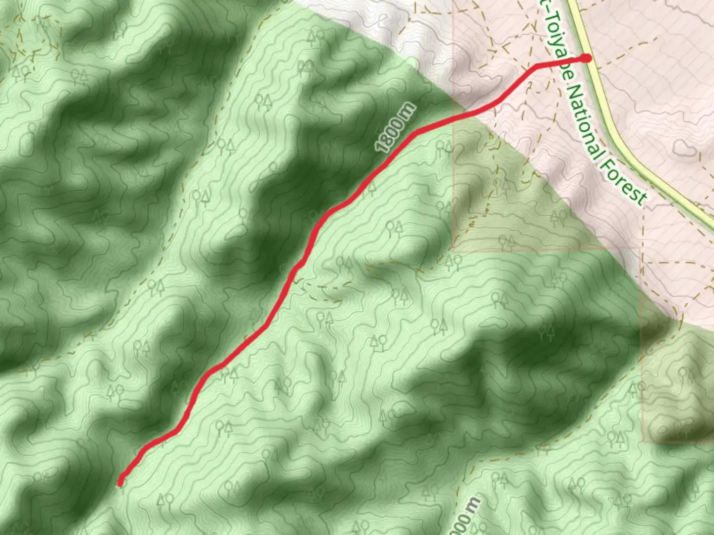 An image depicting the trail Pole Line Road and its surrounding area.