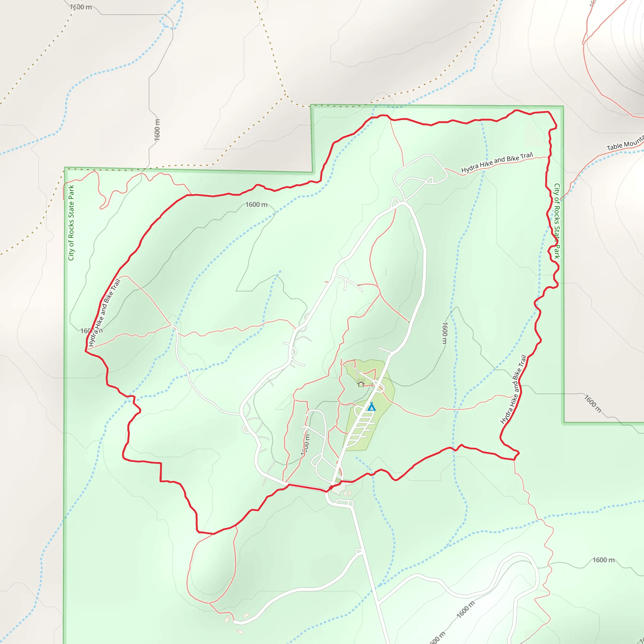 City of Rocks State Park Long Loop mobile static map