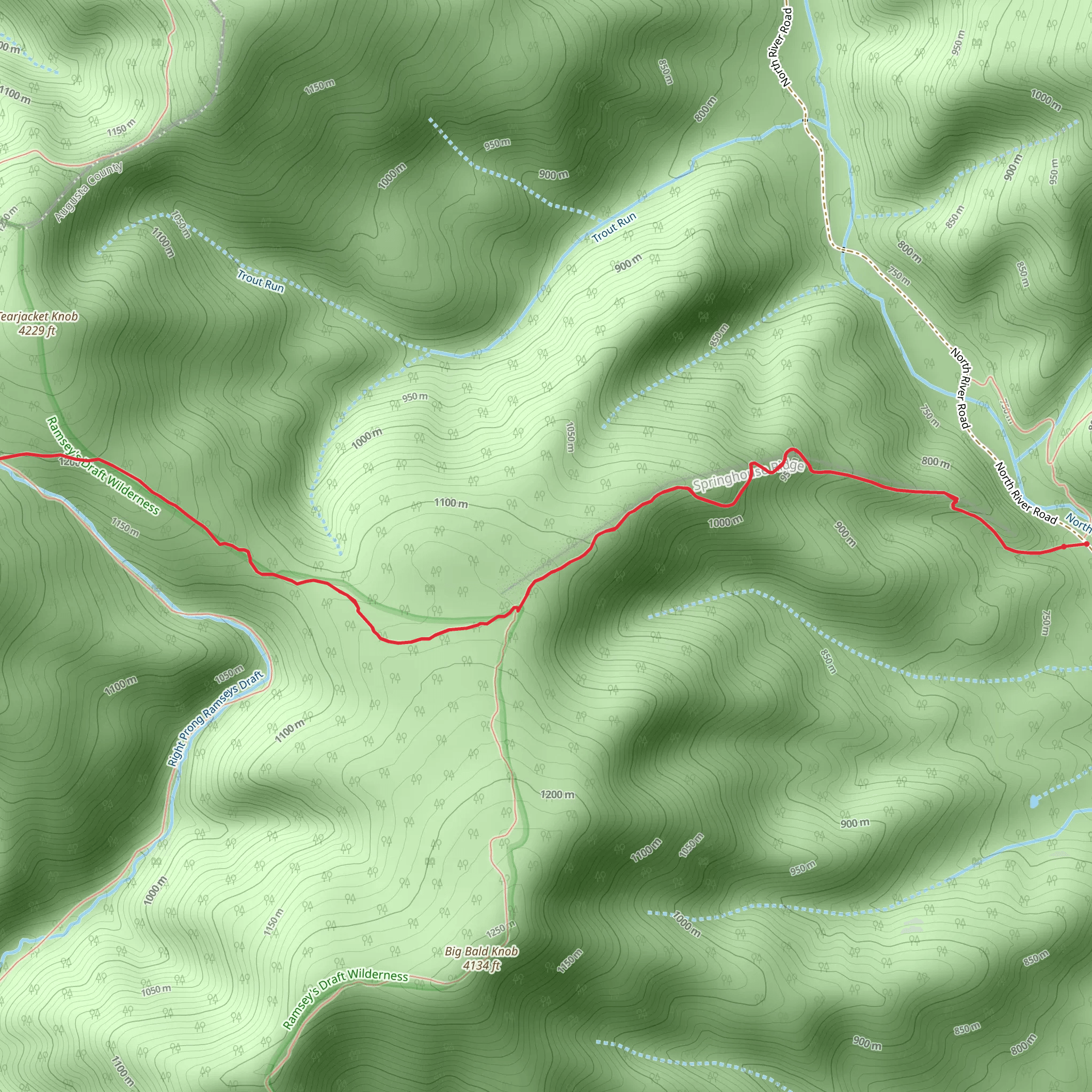 Hiner Springs via Wild Oak Trail mobile static map