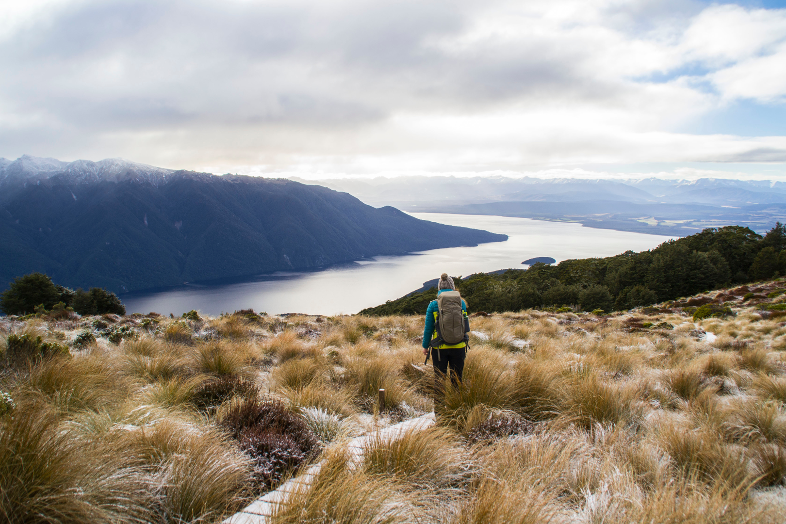 An image depicting the trail Kepler Track - Carpark to Luxmore Hut and its surrounding area.