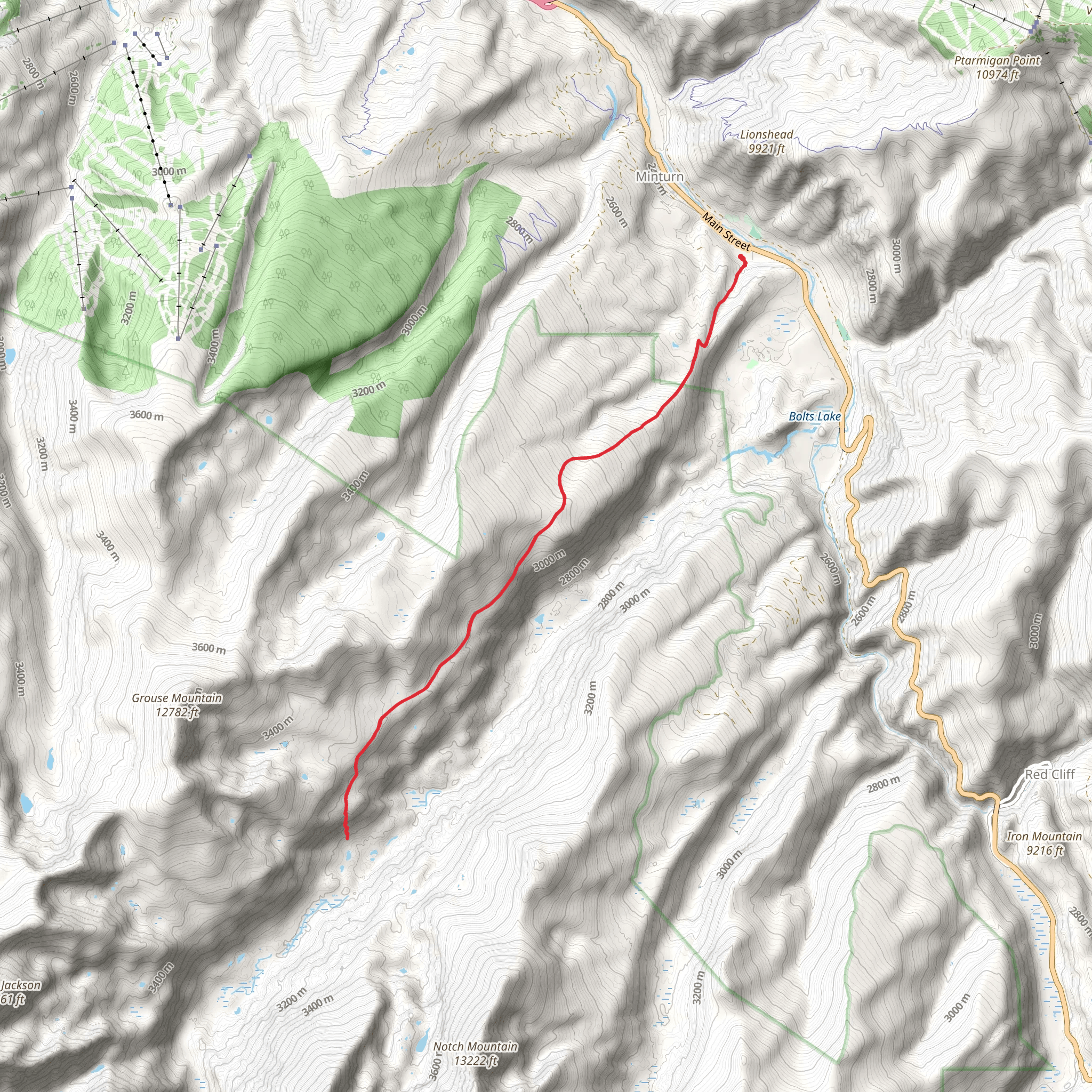 Martin Creek Trail mobile static map