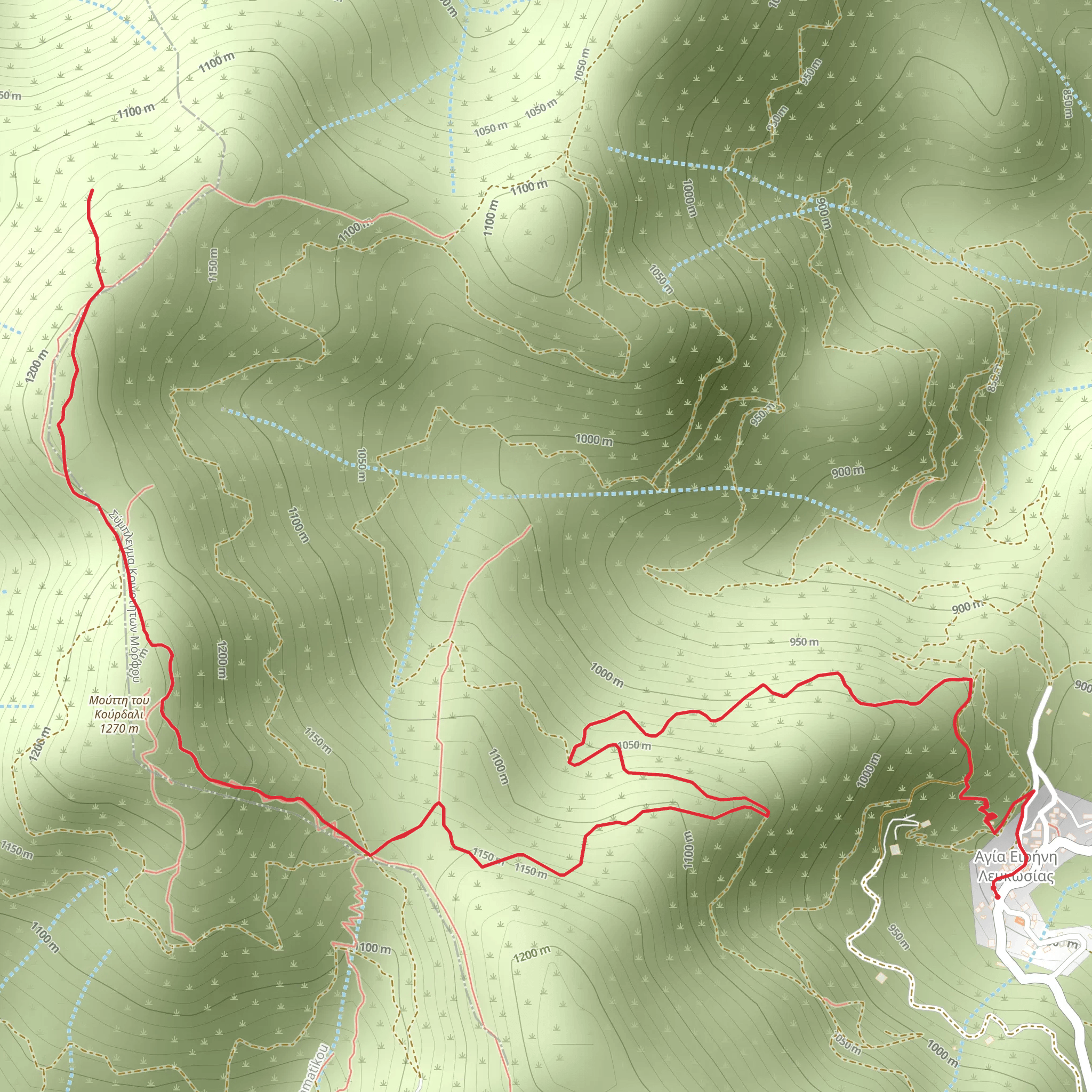 Agia Eirini - Limeria Trail mobile static map