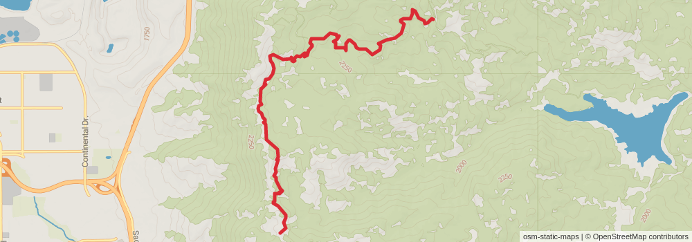 American Perimeter Trail - Rocky Mountains Primary stage 110 Map