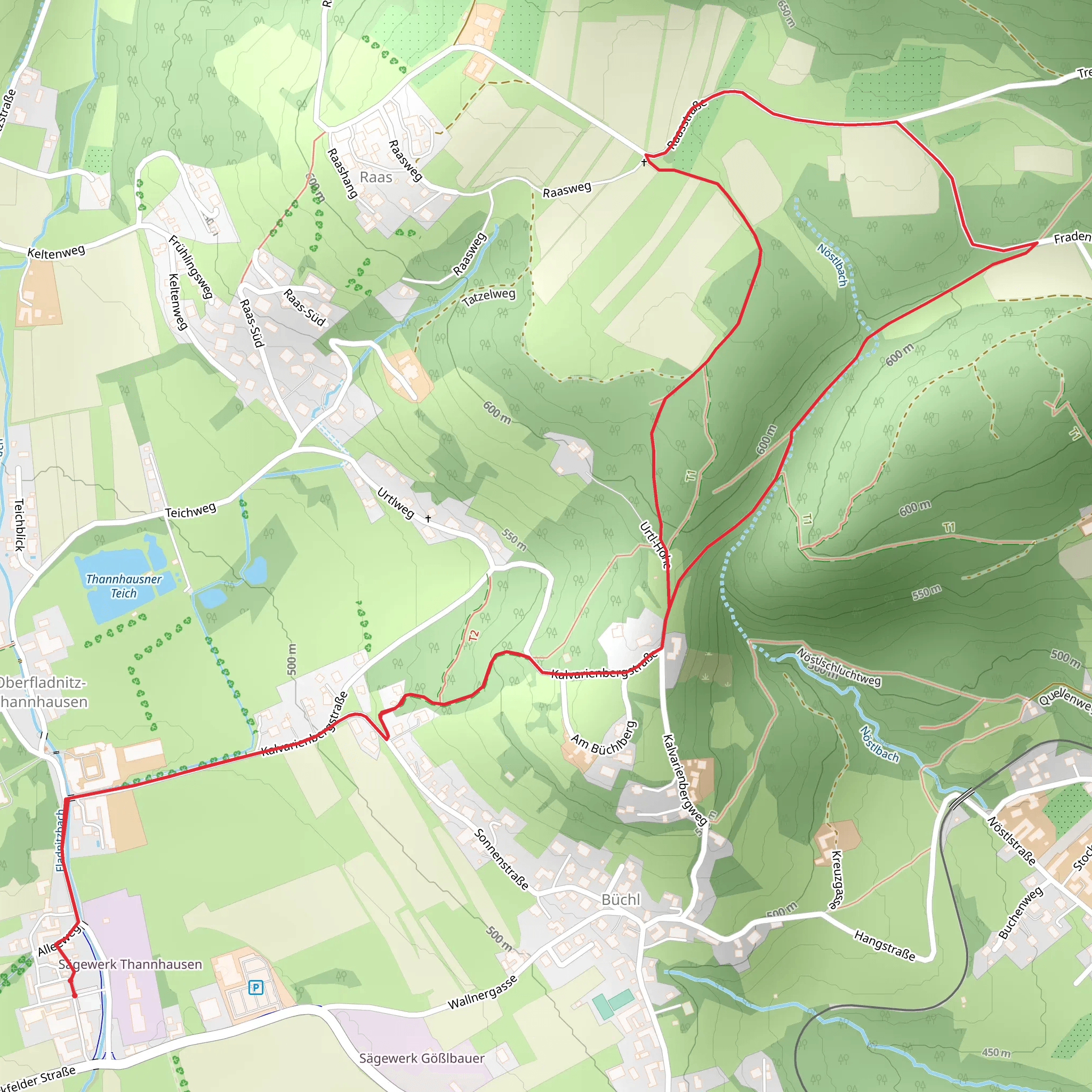 Way of the Cross - Thannhausen Trail mobile static map