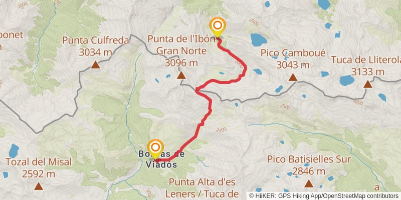 Haute Randonnée Pyrénéenne stage 26 Map