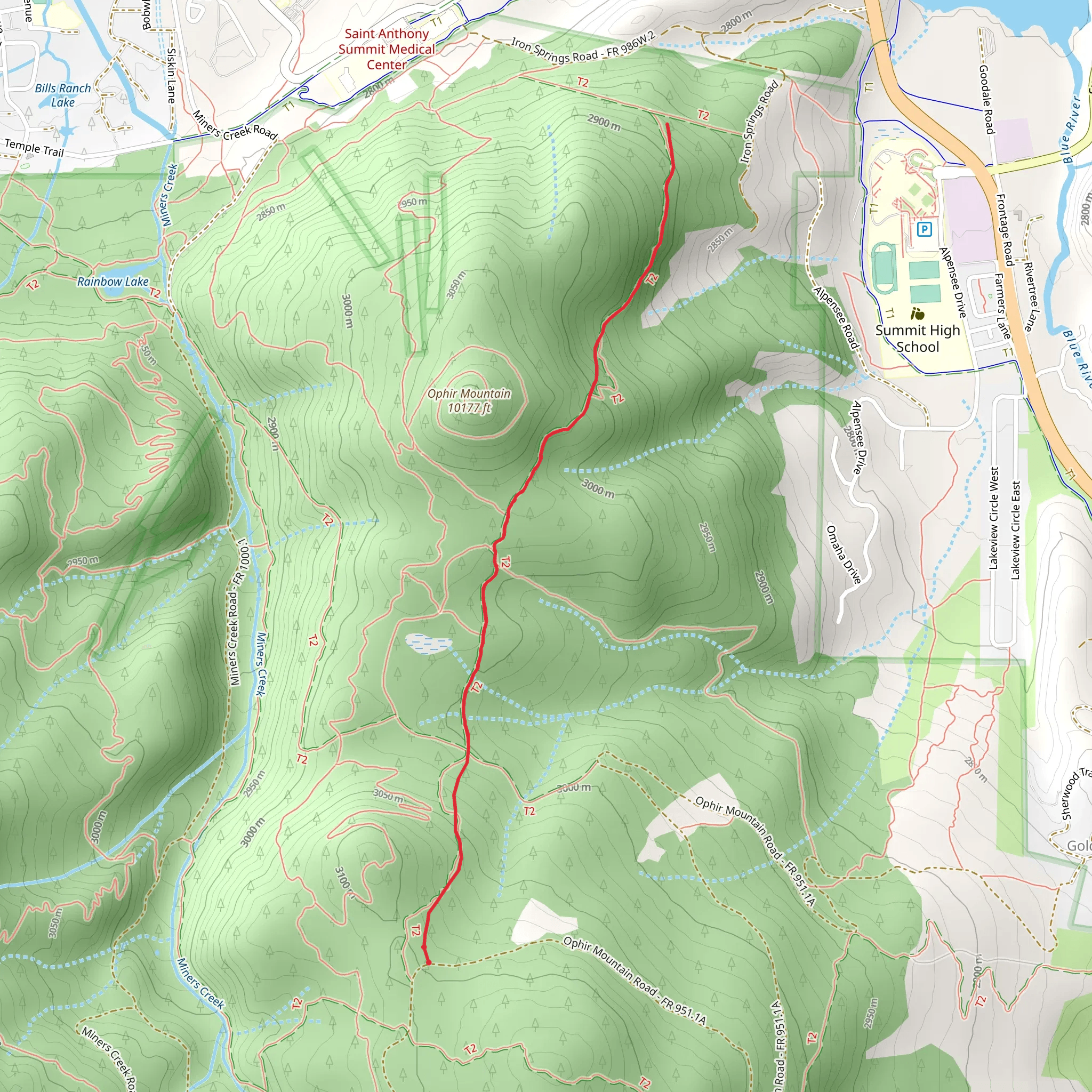 Gifford Pinchot Trail mobile static map