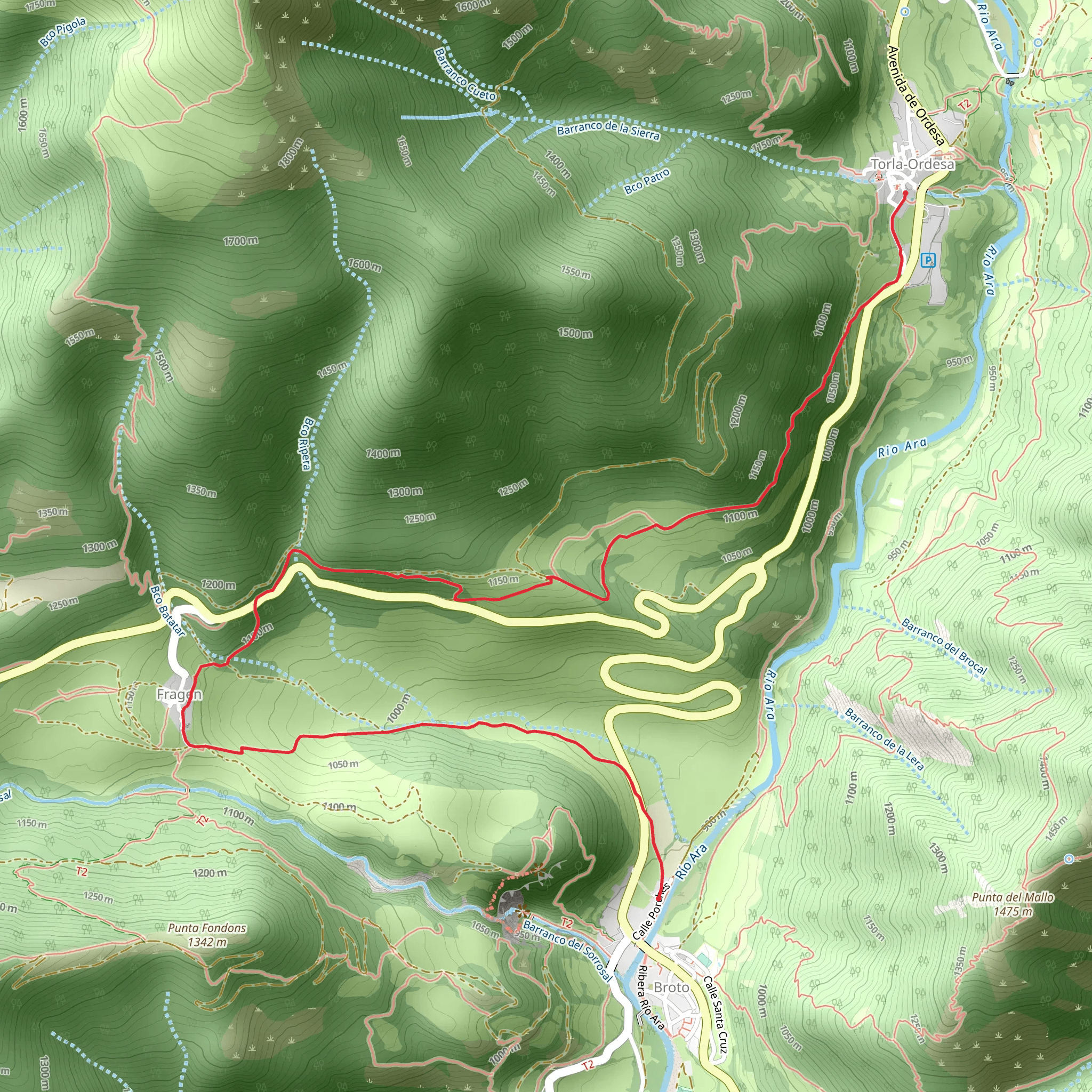 Torla - Sprout PR HU 127 mobile static map