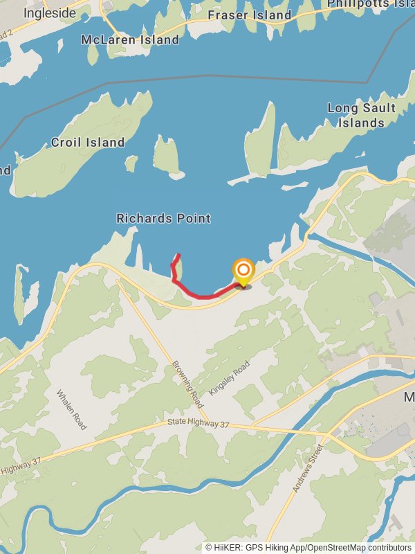 Richards Landing Trail mobile static map