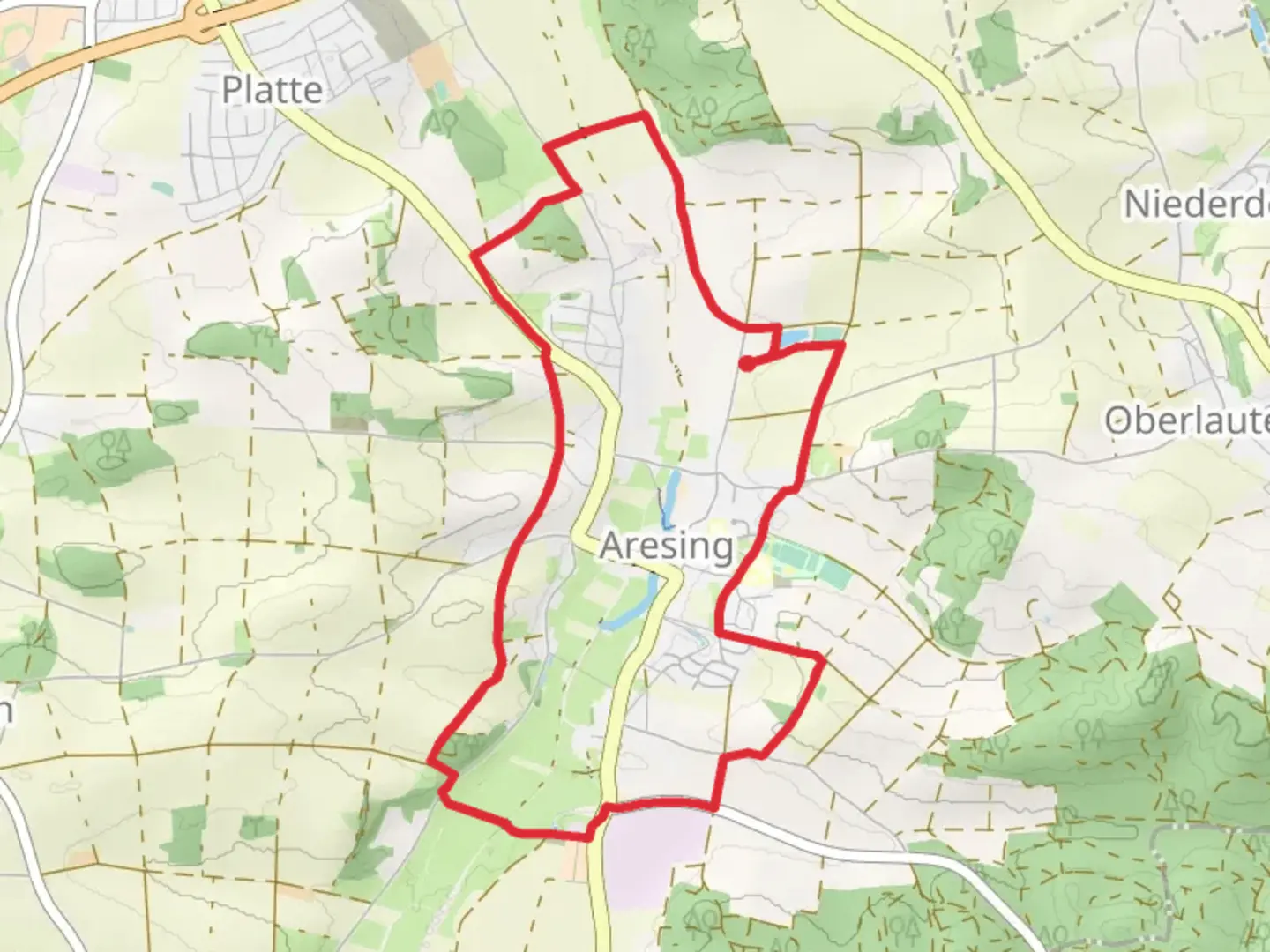 An image depicting the trail Hofner Weg and its surrounding area.