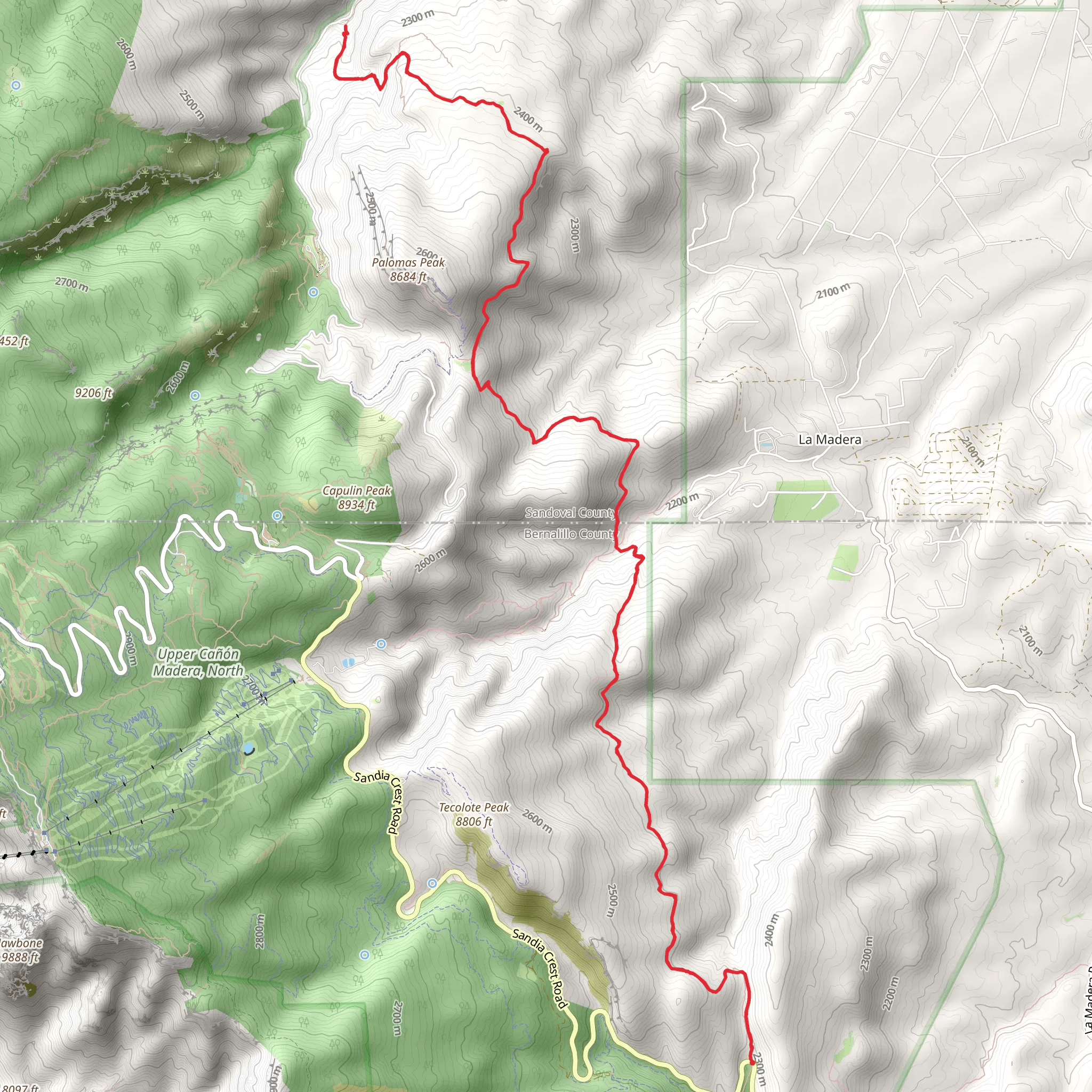 North Mystery Trail mobile static map