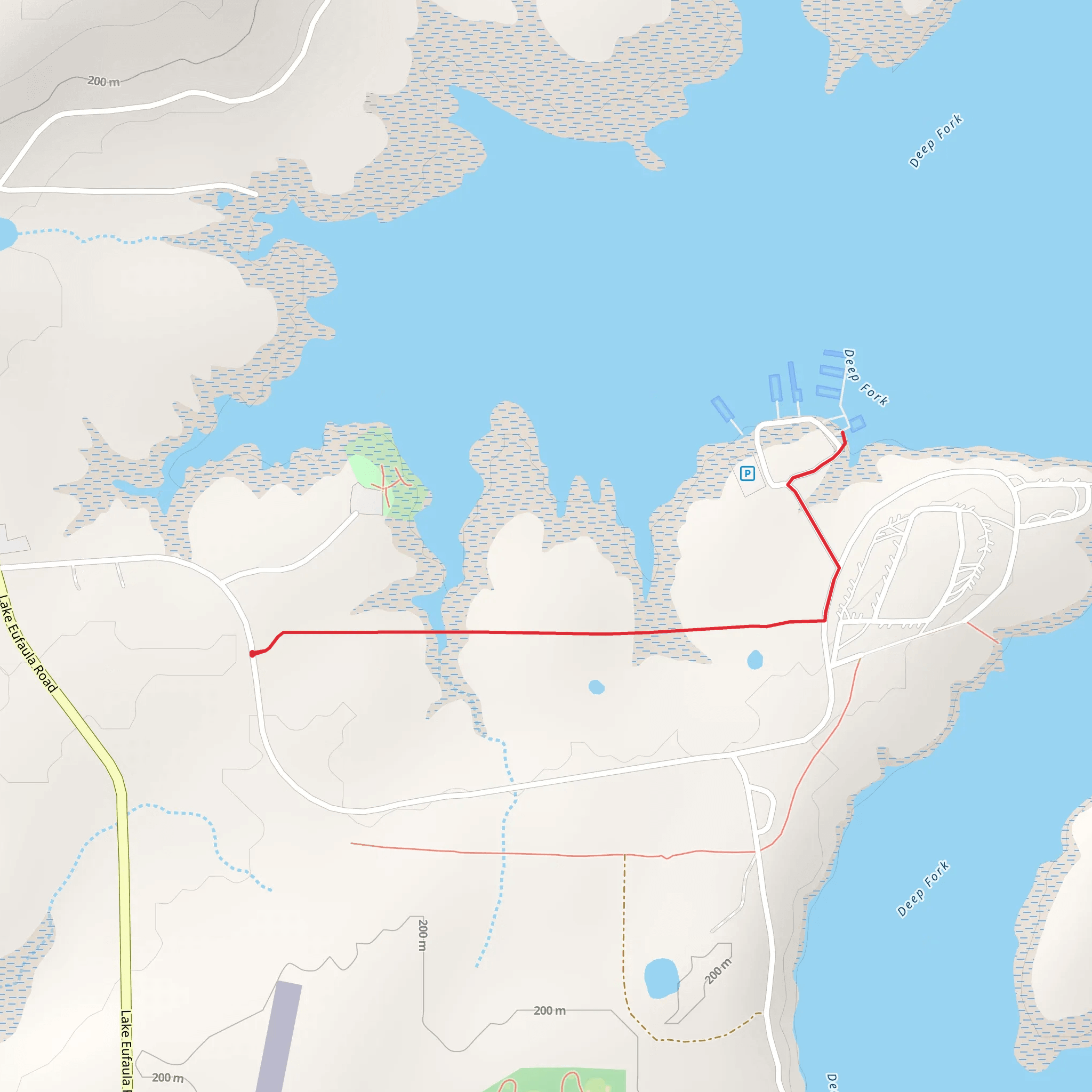 Lake Eufaula State Park mobile static map