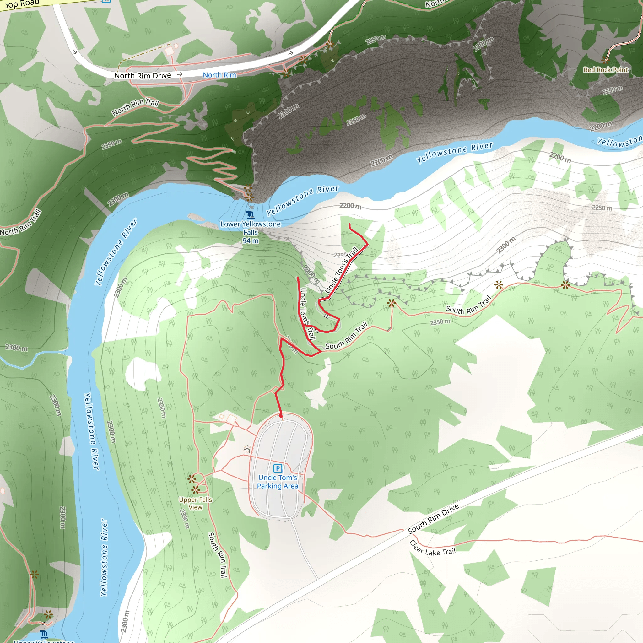 Uncle Tom's Trail mobile static map
