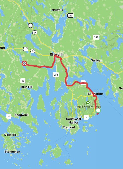 Hike on Ocean Path Trail mobile static map