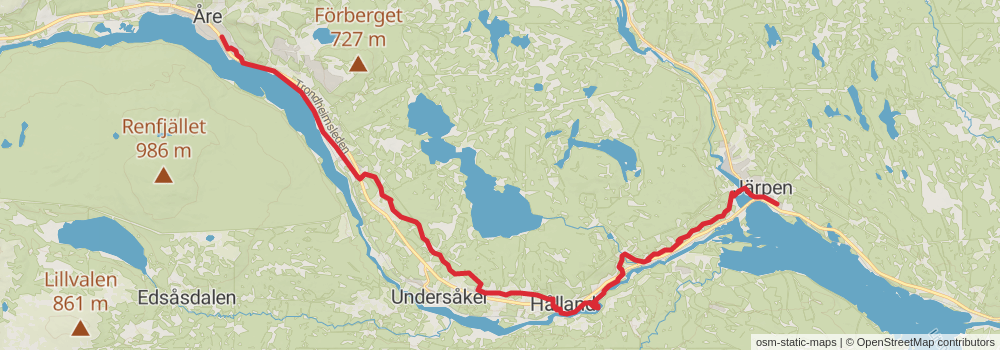 St Olavsleden stage 18 Map