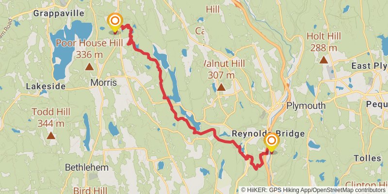 Mattatuck Trail stage 2 Map