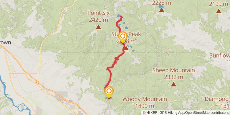 Stuart Peak Trail stage 3 Map