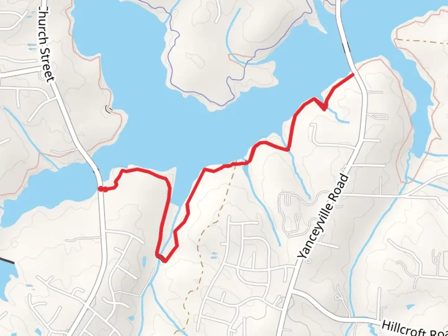 An image depicting the trail Reedy Fork and its surrounding area.