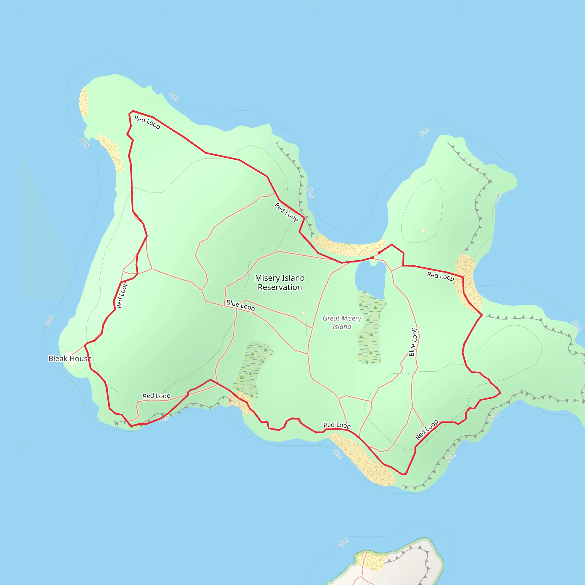 Great Misery Island Loop mobile static map