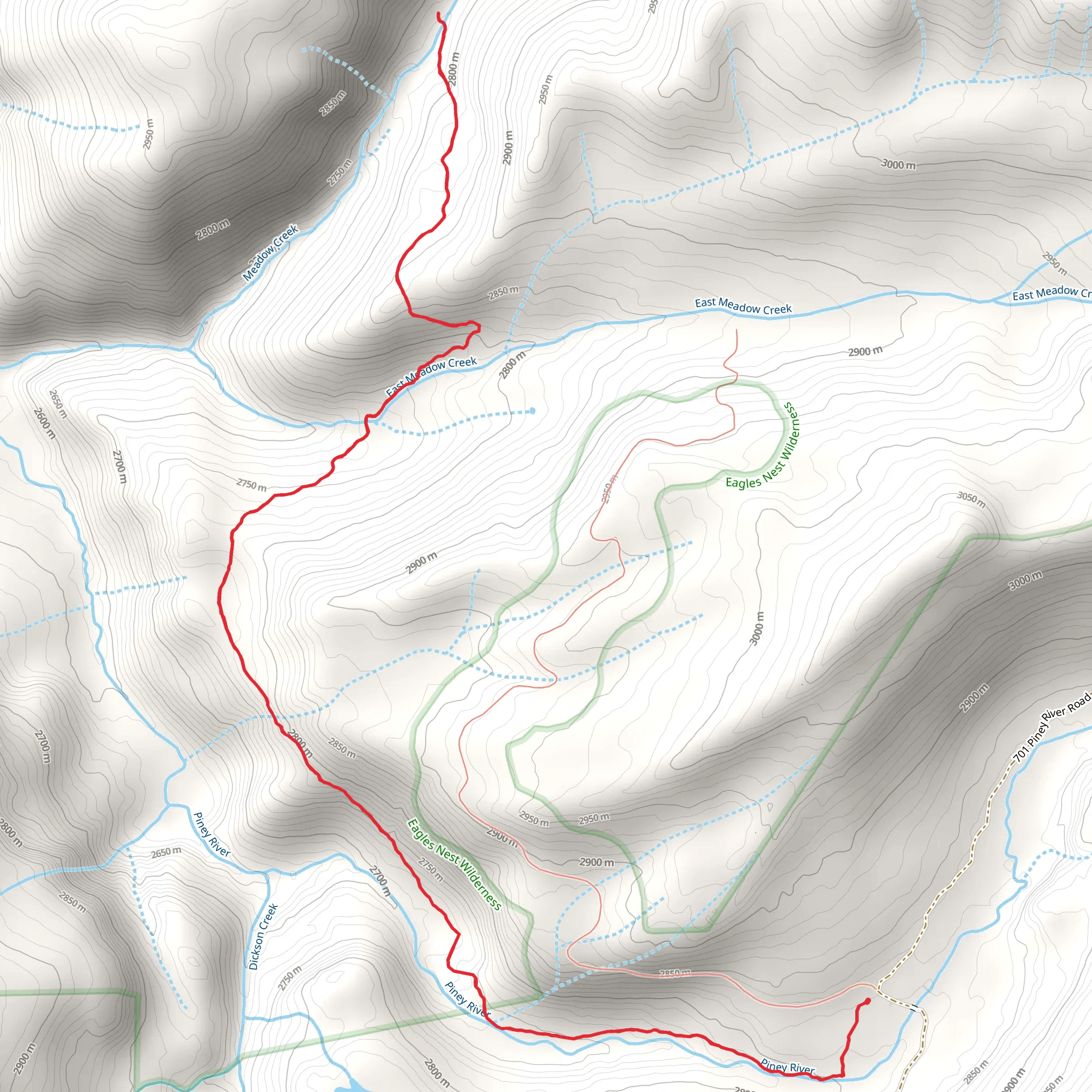 Wash Holland Trail mobile static map