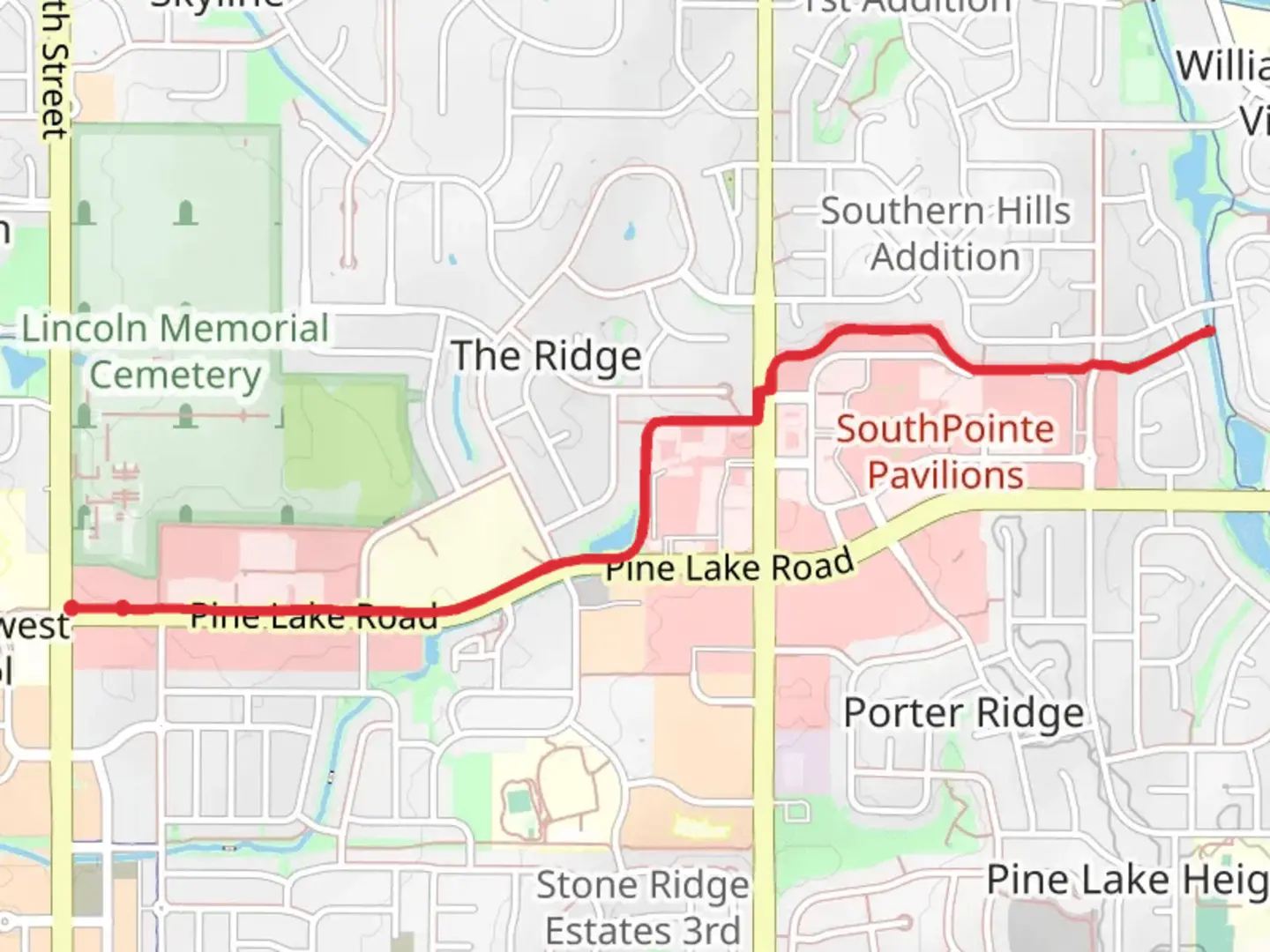 An image depicting the trail South Point Trail and its surrounding area.