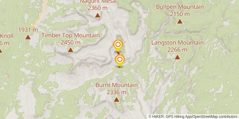 Zion Traverse spur 1 Map