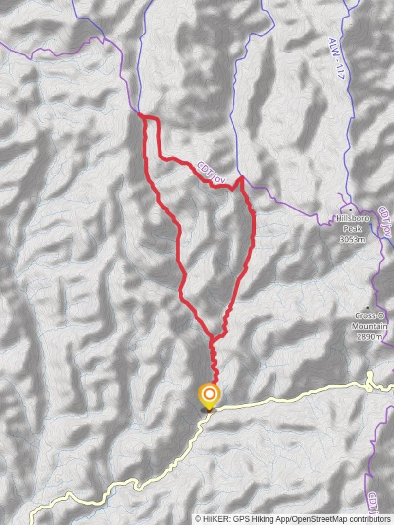 An image depicting the trail Gallinas Canyon Trail and Tailroad Canyon Trail and its surrounding area.