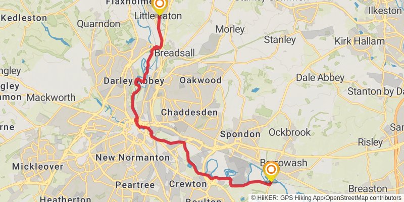 Derwent Valley Heritage Way stage 4 Map