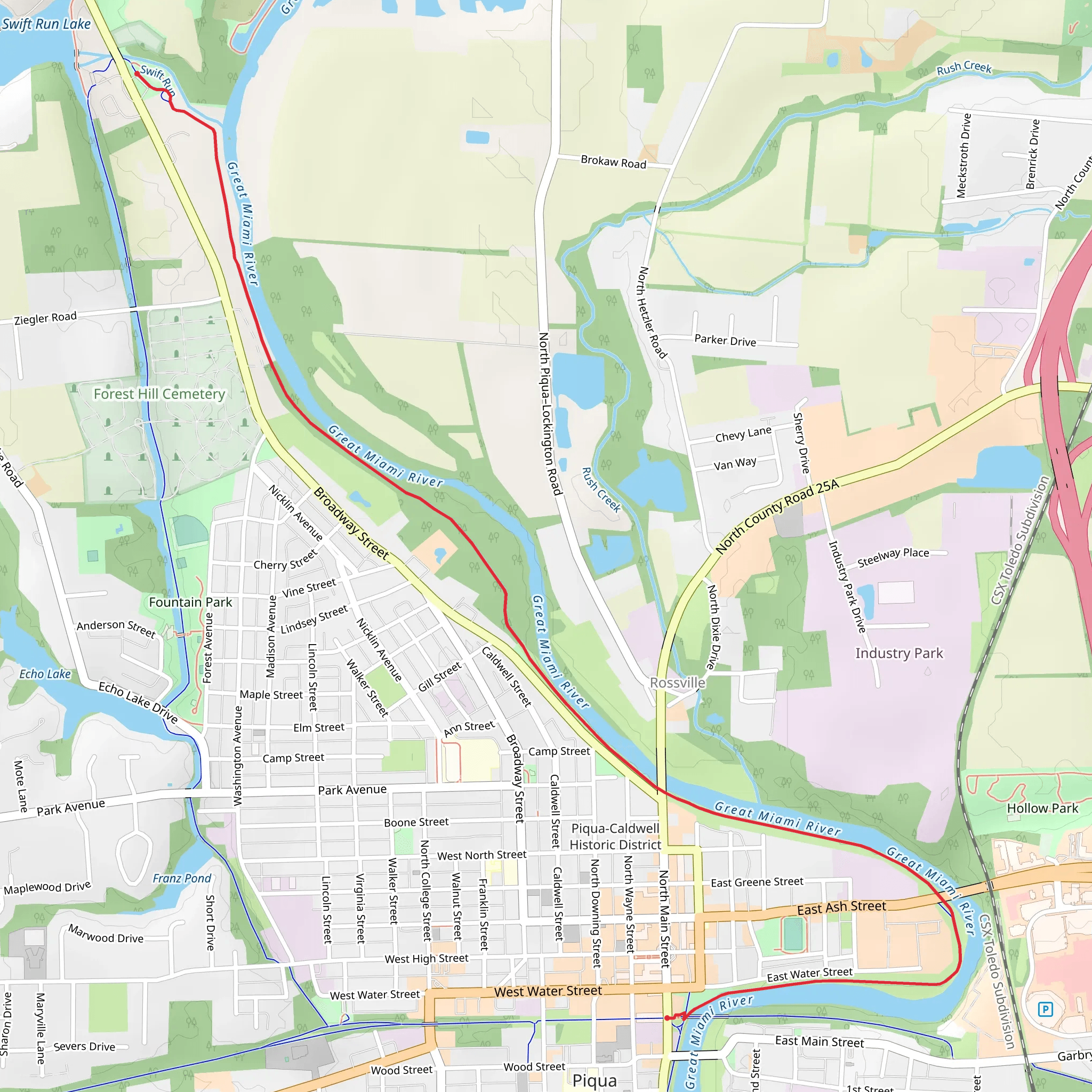 River’s Edge Trail - Lock 9 Park mobile static map
