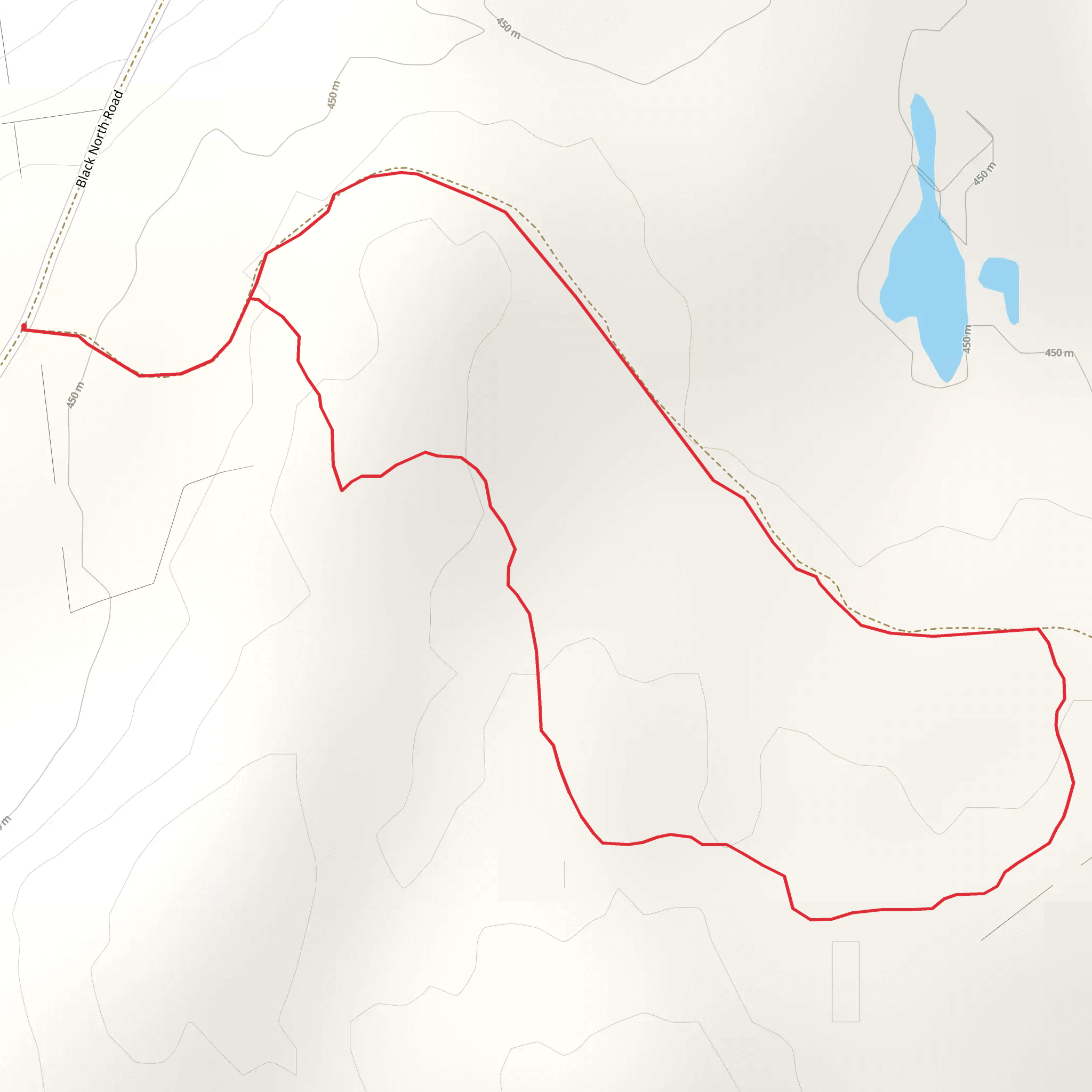 Black North Road Loop mobile static map