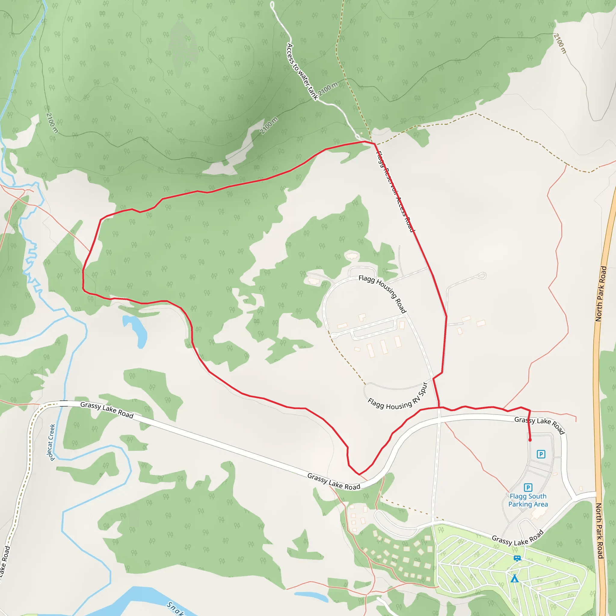 Flagg Housing Road Loop mobile static map