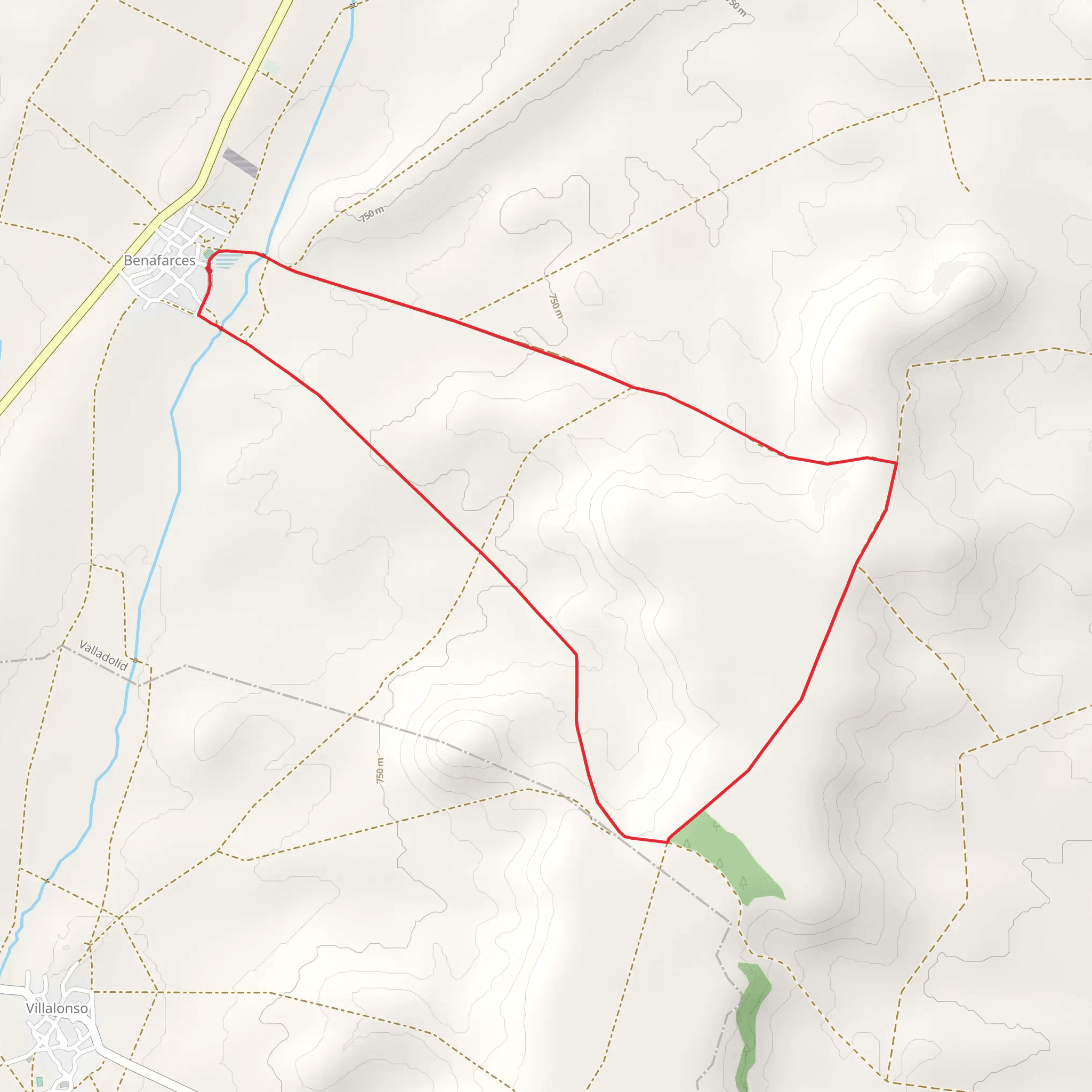 Route of the Quarries SL VA 46 mobile static map