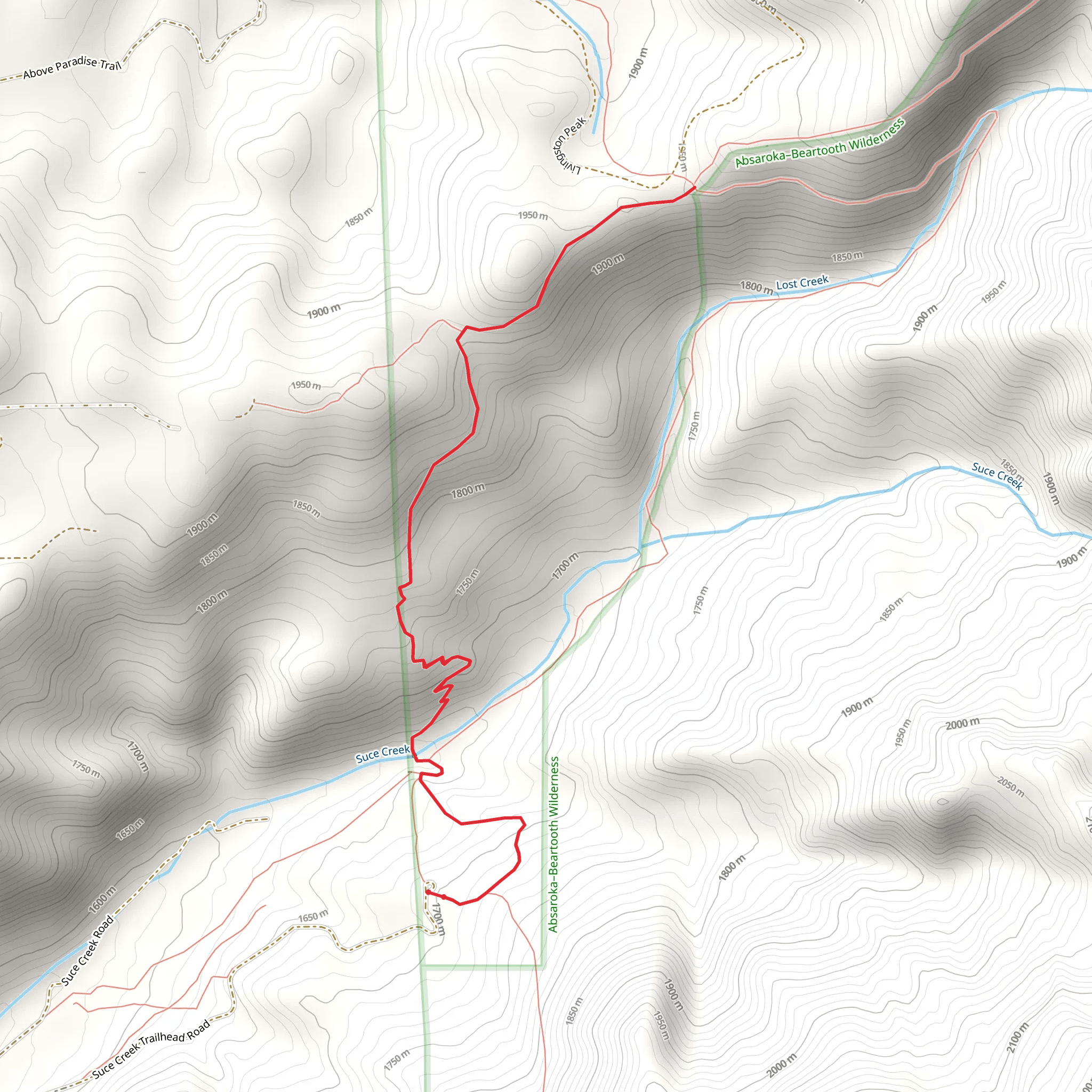 Suce Creek West Trail mobile static map