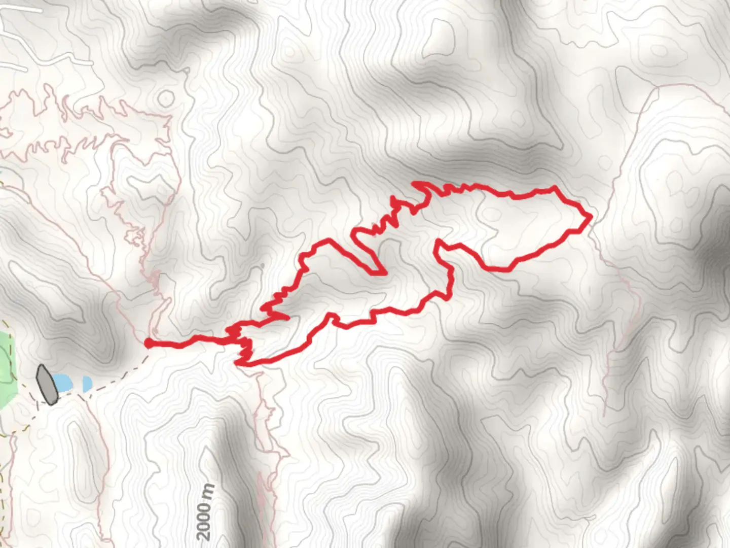 An image depicting the trail Ghost Flats Loop Trail and its surrounding area.