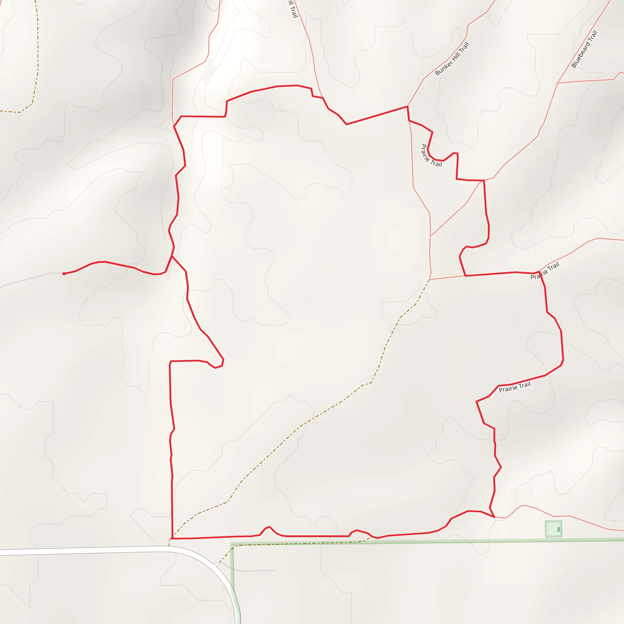 Prairie Loop Trail mobile static map