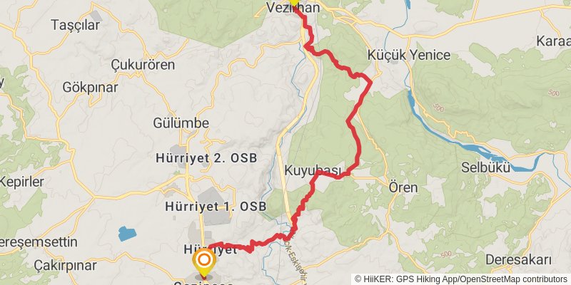 Sufi Trail stage 11 Map