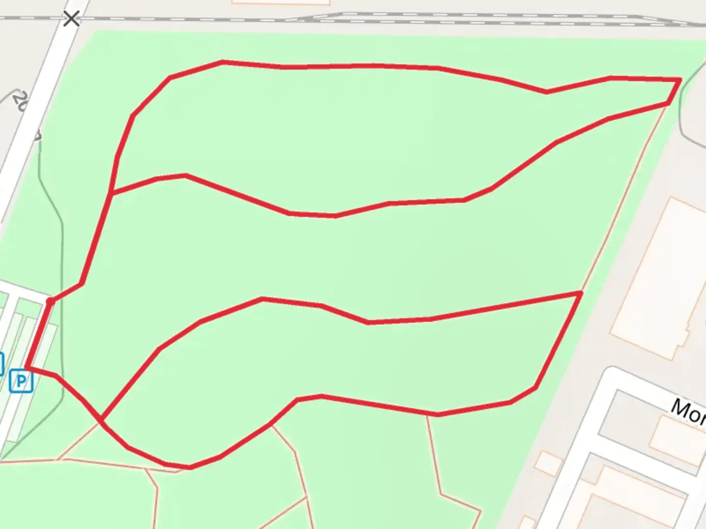 An image depicting the trail Montague Park Loop and its surrounding area.