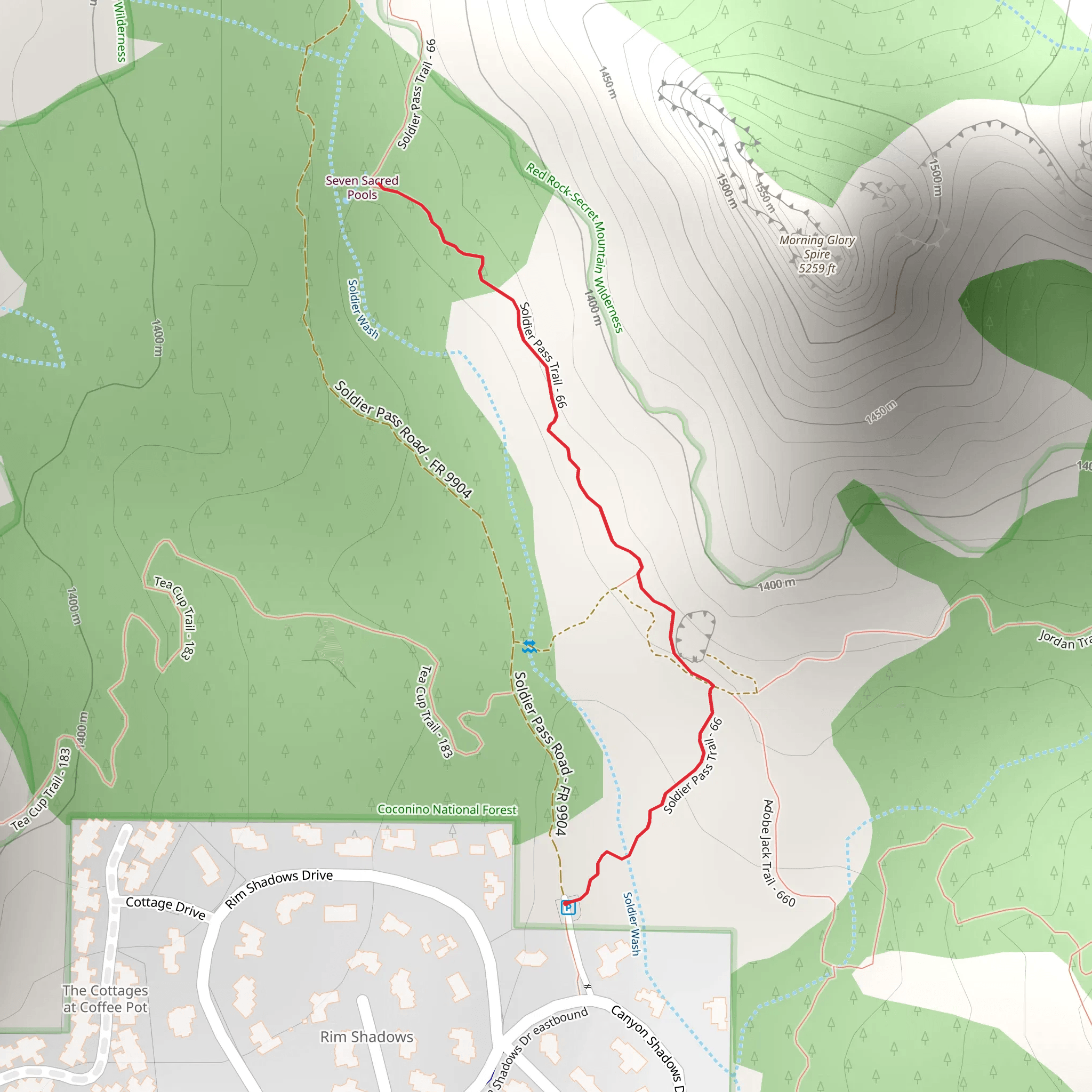 Soldiers Pass mobile static map