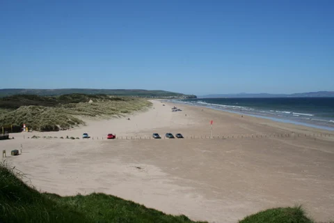 An image depicting the trail Portstewart Strand - Sand Dune and Estuary Trail and its surrounding area.