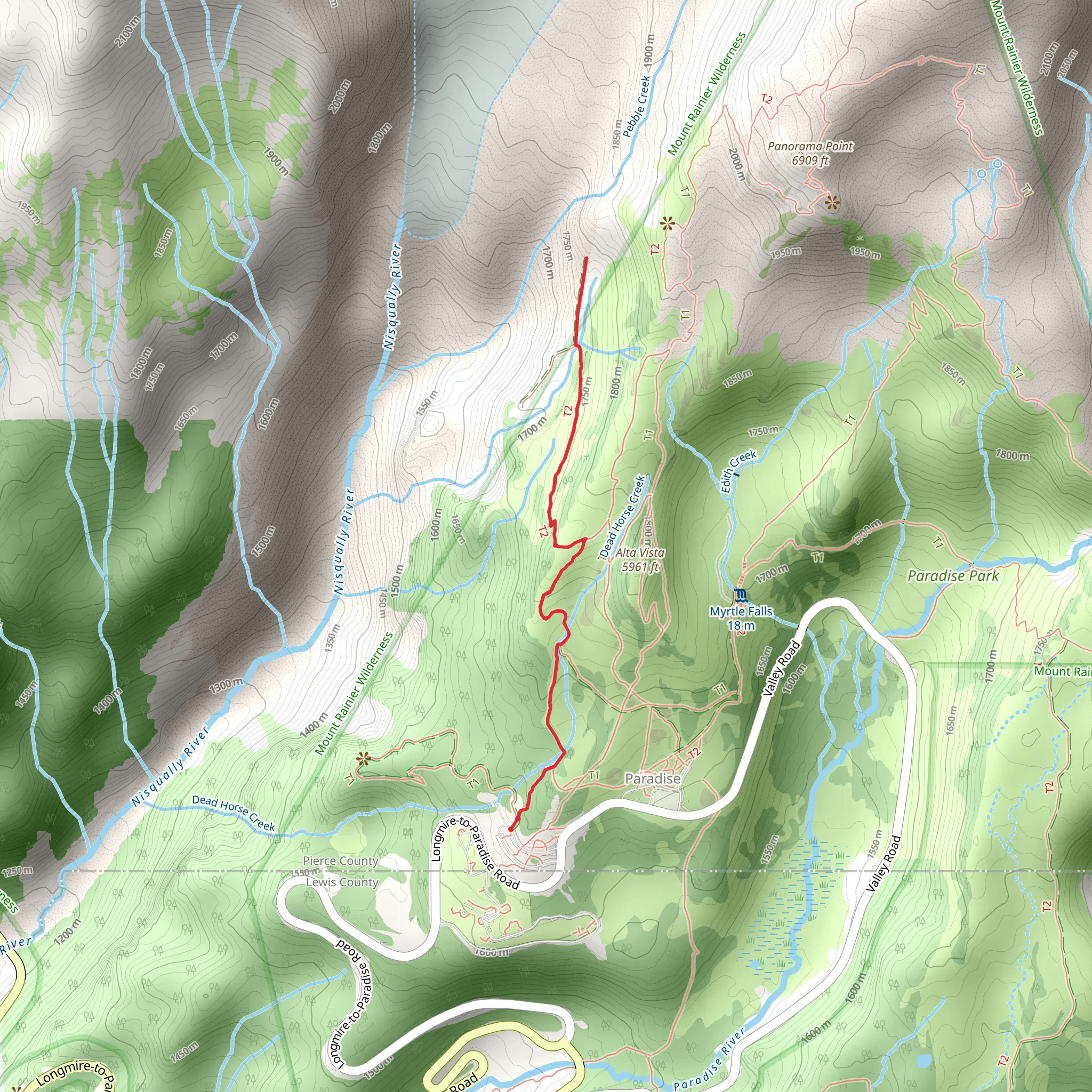 Moraine Trail mobile static map