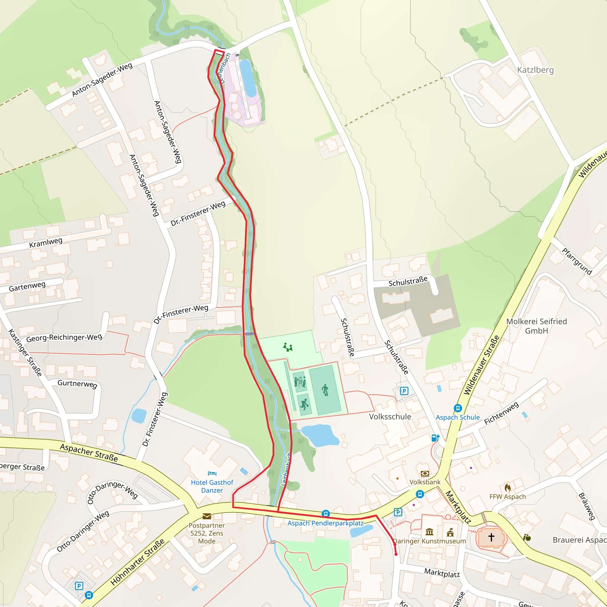 Bachpromenade mobile static map