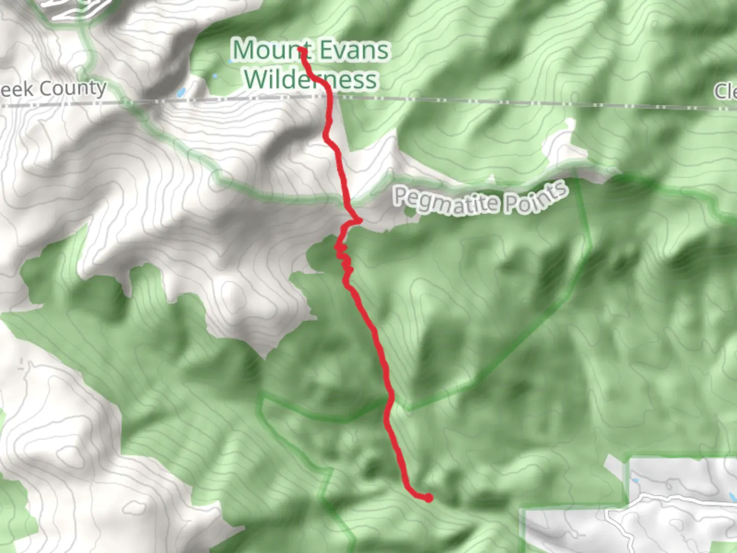 An image depicting the trail Beartrack Lakes and its surrounding area.