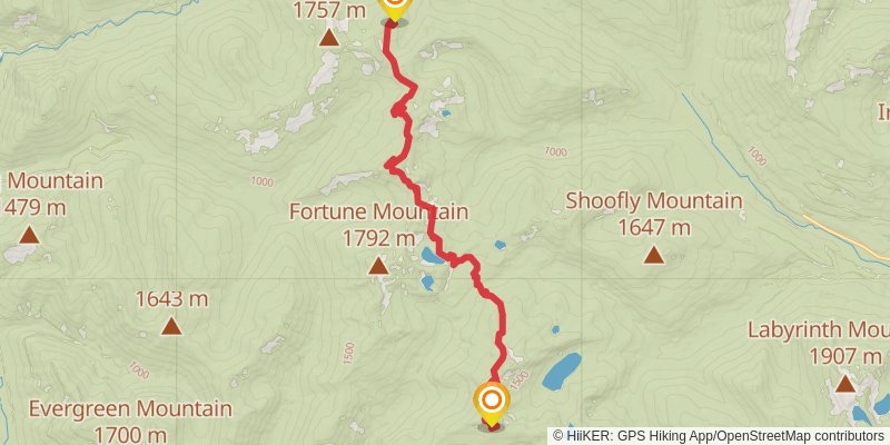 Ultra Pedestrian North Loop stage 191 Map