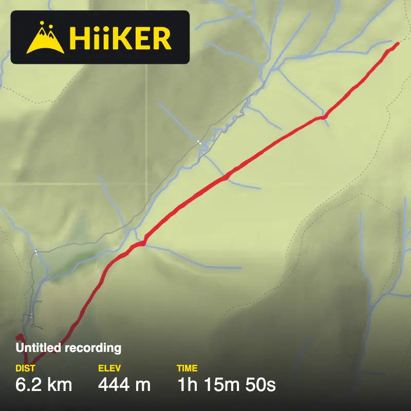 A map preview of the recording Untitled recording.