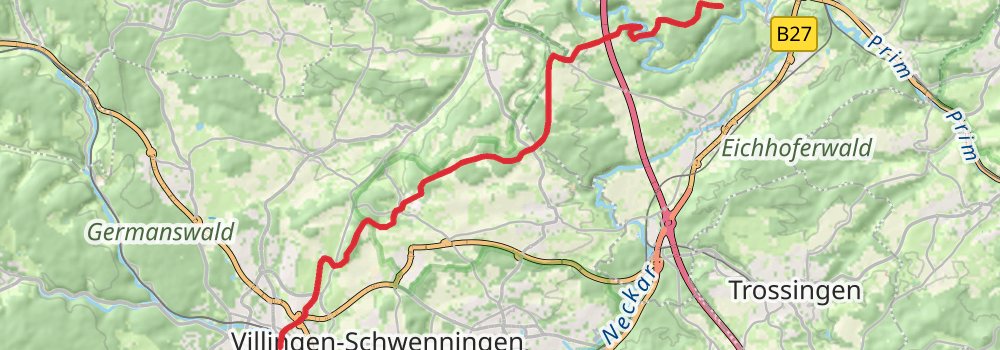 Neckar-Baar-Jakobusweg stage 4 Map