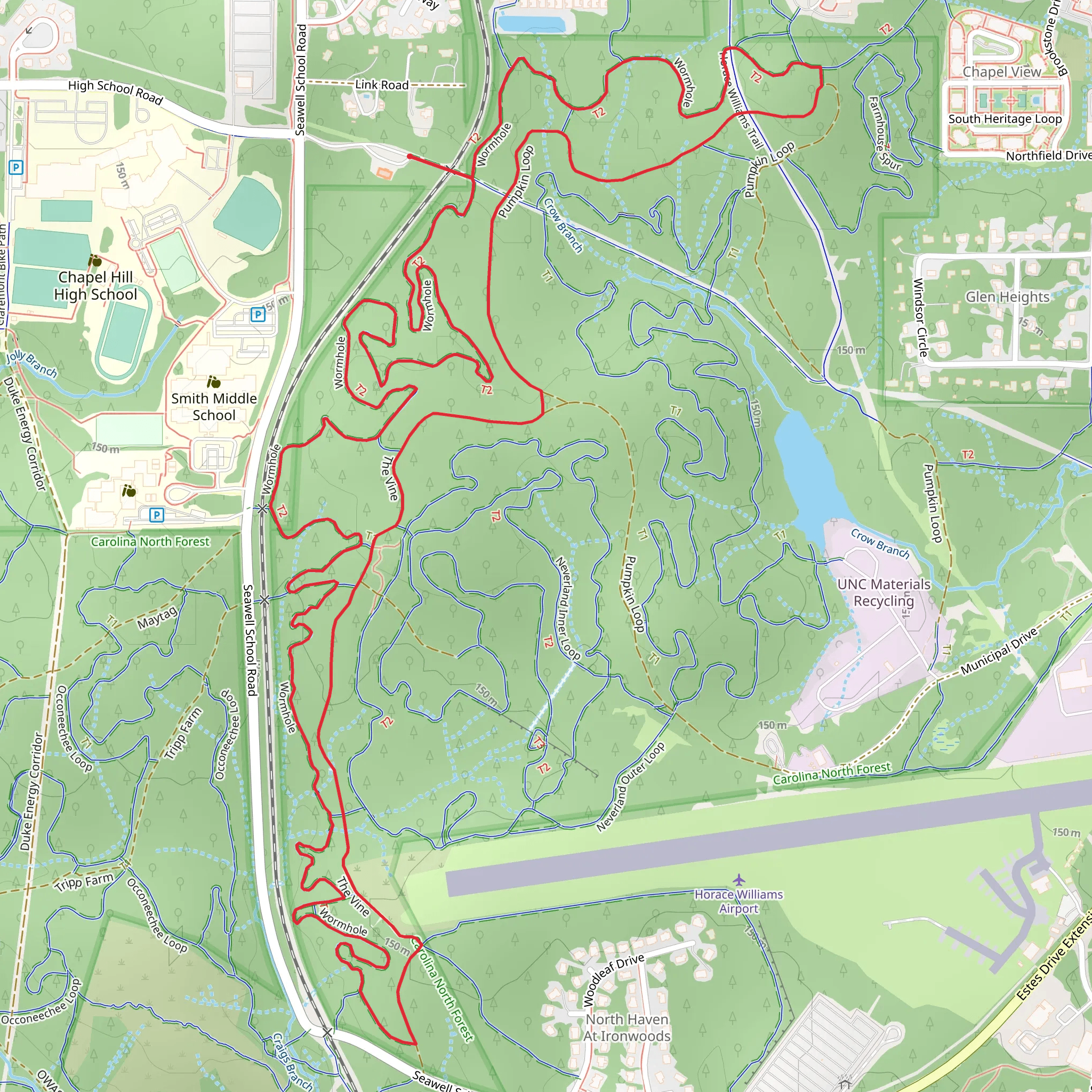 Wormhole, The Pine and Pumpkin Loop mobile static map
